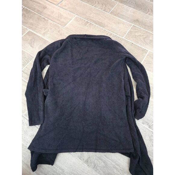 Barefoot Dreams Cozy Chic Open Front Cardigan Black Size L/XL - Picture 6 of 8